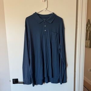 Croft & Barrow Navy Long Sleeve Polo